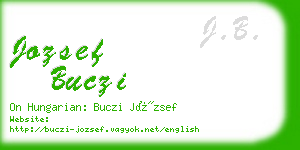 jozsef buczi business card